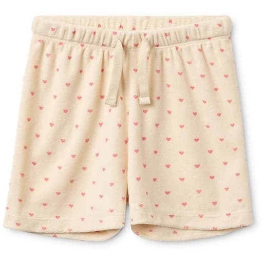 Flöss - Nohr shorts - Cream-pink heart