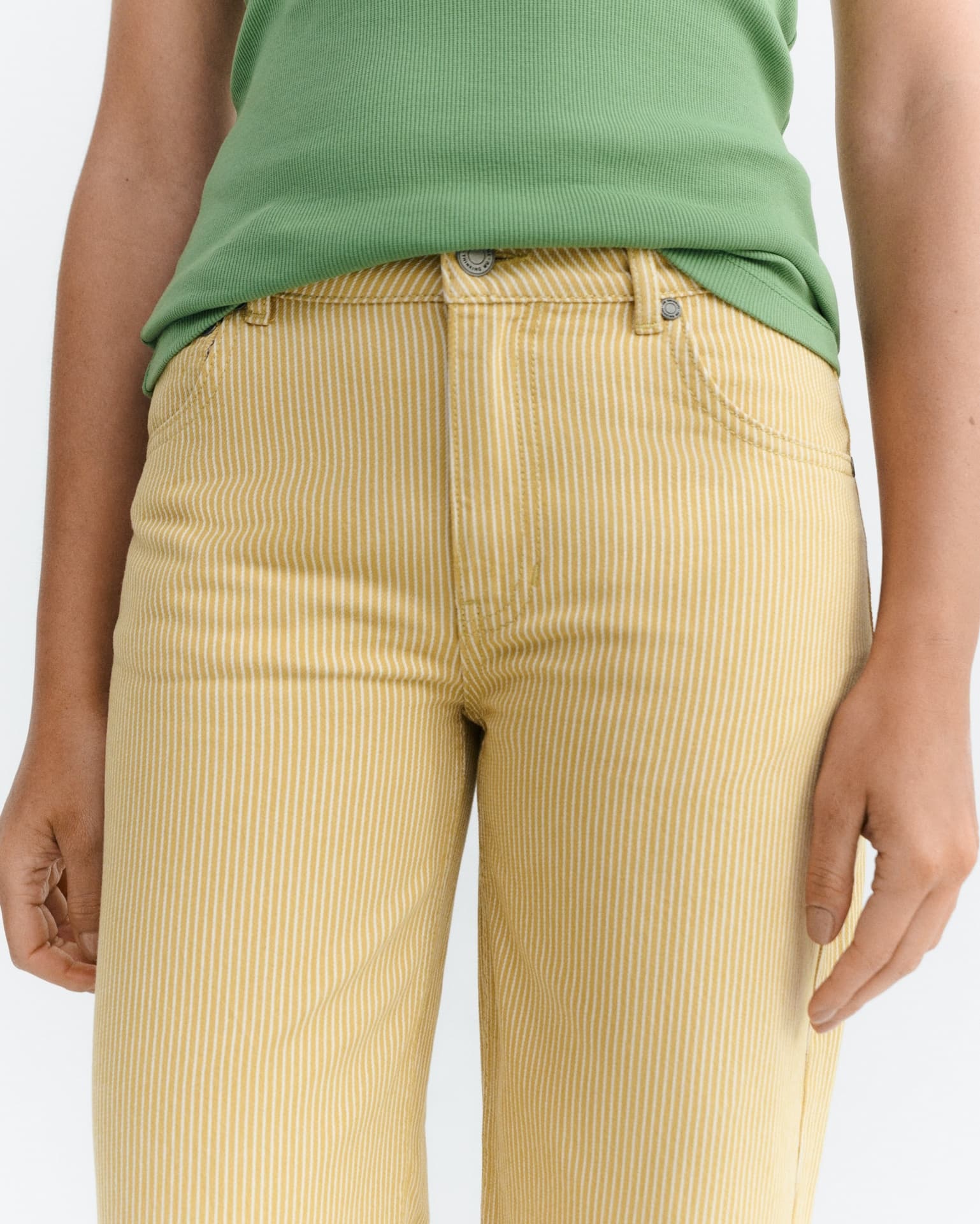Thinking Mu - Nogal stripes kettan pants