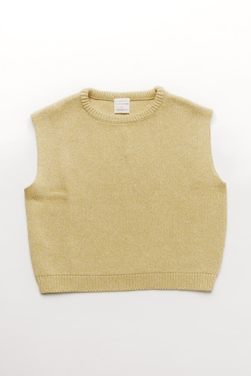 Claude & Co - Noa mustard knit vest