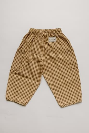 Claude & Co - Emerson ochre gingham trouser